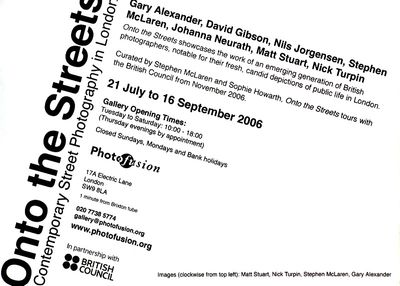 Exhibition Flyer, reverse