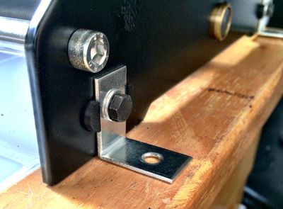 In position on the press