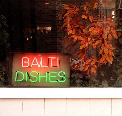 Balti Dishes neon